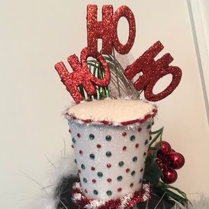 Tacky/Ugly Christmas party hat made on headband.